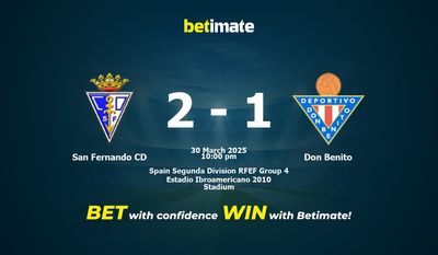Dự đoán San Fernando CD vs Don Benito, Tỷ lệ cược & Mẹo cá cược 30/03/2025