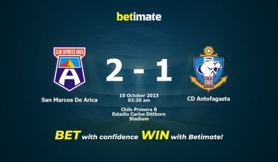 Dự đoán San Marcos De Arica vs CD Antofagasta, Tỷ lệ & Mẹo cá cược 09/10/2023