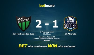 Dự đoán San Martin de San Juan vs CA Alvarado, Tỷ lệ & Mẹo cá cược 04/02/2024