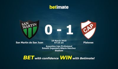 Dự đoán San Martin de San Juan vs Platense, Tỷ lệ cược & Mẹo cá cược 03/18/2025
