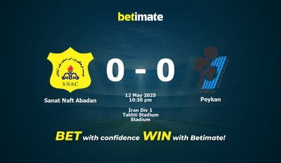 Dự đoán Sanat Naft Abadan vs Peykan, Tỷ lệ cược & Mẹo cá cược 05/12/2025