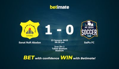 Dự đoán Sanat Naft Abadan vs SaiPa FC, Tỷ lệ cược & Mẹo cá cược 23/01/2025