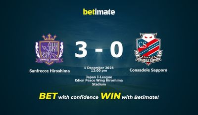 Dự đoán Sanfrecce Hiroshima vs Consadole Sapporo, Tỷ lệ cược & Mẹo cá cược 12/01/2024