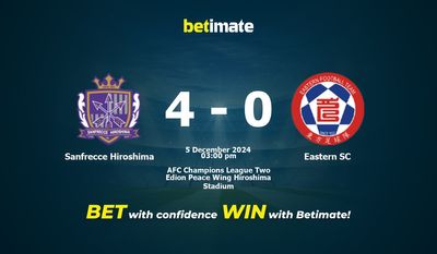 Dự đoán Sanfrecce Hiroshima vs Eastern SC, Tỷ lệ cược & Mẹo cá cược 12/05/2024