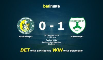 Soi kèo Sanliurfaspor vs Giresunspor, Tỷ lệ & Mẹo cá cược 27/10/2023