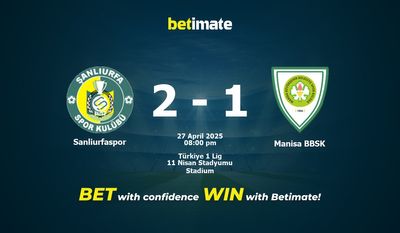 Soi kèo, tỷ lệ & tip cá cược Sanliurfaspor vs Manisa BBSK 27/04/2025