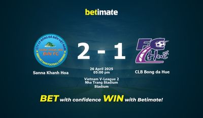 Dự đoán Sanna Khánh Hòa vs CLB Bóng đá Huế, tỷ lệ và tip cá cược 26/04/2025