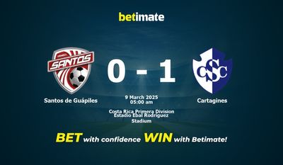 Dự đoán Santos de Guápiles vs Cartagines, tỷ lệ và tip cá cược 08/03/2025