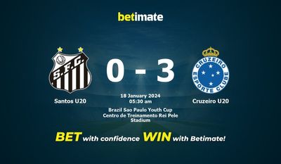 Santos U20 vs Cruzeiro U20 Prediction, Odds & Betting Tips 01/17/2024