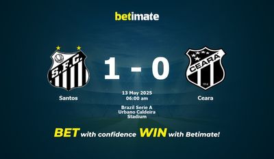 Dự đoán Santos vs Ceara, Tỷ lệ cược & Mẹo cá cược 05/12/2025