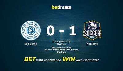Soi kèo dự đoán Sao Bento vs Noroeste ngày 21/08/2023