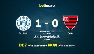 Dự đoán Sao Bento vs Oeste, Tỷ lệ & Mẹo cá cược 24/02/2024