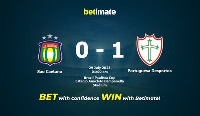 Soi kèo dự đoán Sao Caetano vs Portuguesa Desportos 28/07/2023