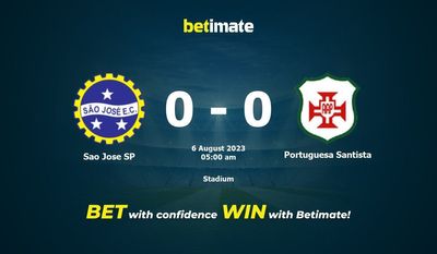 Sao Jose SP vs Portuguesa Santista Prediction, Odds & Betting Tips 08/05/2023