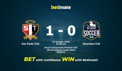 Dự đoán Sao Paulo U20 vs Ibrachina U20, Tỷ lệ & Mẹo cá cược 11/10/2023