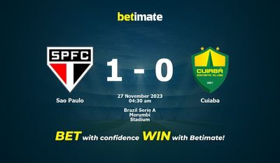 Soi kèo Sao Paulo vs Cuiaba Dự đoán, tỷ lệ & tip cá cược 26/11/2023