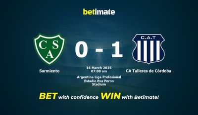 Dự đoán Sarmiento vs CA Talleres de Córdoba, Tỷ lệ & Mẹo cá cược 16/03/2025