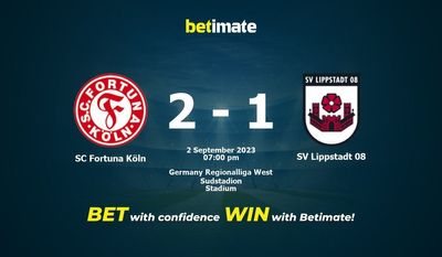 Nhận định, soi kèo SC Fortuna Köln vs SV Lippstadt 08 02/09/2023