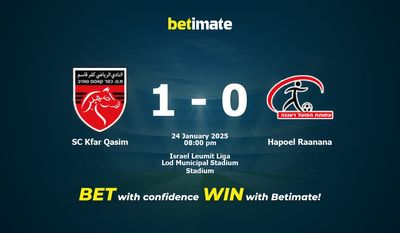 Dự đoán SC Kfar Qasim vs Hapoel Raanana, Tỷ lệ cược & Mẹo cá cược 24/01/2025