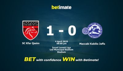 Dự đoán SC Kfar Qasim vs Maccabi Kabilio Jaffa, Tỷ lệ cược & Mẹo cá cược 04/04/2025