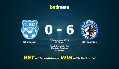 Soi kèo SC Znojmo vs SK Prostejov, tỷ lệ và tip cá cược 05/09/2023
