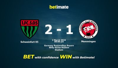 Soi kèo Schweinfurt 05 vs Memmingen, Tỷ lệ & Mẹo cá cược 02/03/2024