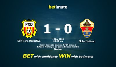 Soi kèo SCR Pena Deportiva vs Elche Ilicitano, Tỷ lệ & Mẹo cá cược 04/05/2025