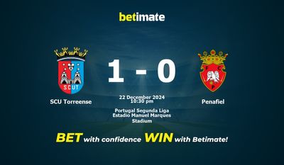 Dự đoán SCU Torreense vs Penafiel, Tỷ lệ cược & Mẹo cá cược 22/12/2024