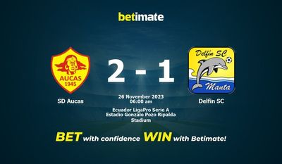 Soi kèo SD Aucas vs Delfin SC, Tỷ lệ & Mẹo cá cược 25/11/2023