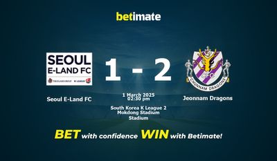 Dự đoán, Tỷ lệ cược và Mẹo cá cược Seoul E-Land FC vs Jeonnam Dragons 03/01/2025