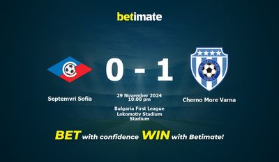 Septemvri Sofia vs Cherno Thêm dự đoán, tỷ lệ và mẹo cá cược 29/11/2024