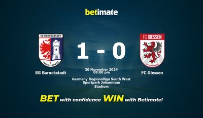 Dự đoán SG Barockstadt vs FC Giessen, Tỷ lệ cược & Mẹo cá cược 30/11/2024