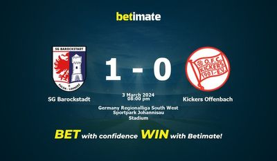 Soi kèo SG Barockstadt vs Kickers Offenbach, Tỷ lệ & Mẹo cá cược 03/03/2024