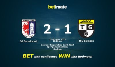 Soi kèo SG Barockstadt vs TSG Balingen, Tỷ lệ & Mẹo cá cược 21/10/2023