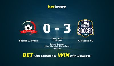 Dự đoán Shabab Al Ordon vs Al Hussein SC, Tỷ lệ cược & Mẹo cá cược 05/03/2025
