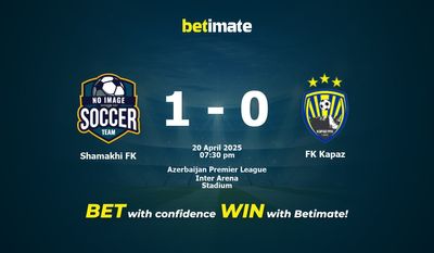 Dự đoán Shamakhi FK vs FK Kapaz, Tỷ lệ cược & Mẹo cá cược 20/04/2025