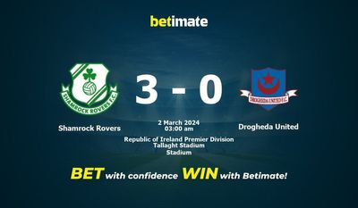 Soi kèo Shamrock Rovers vs Drogheda United, tỷ lệ và tip cá cược 01/03/2024