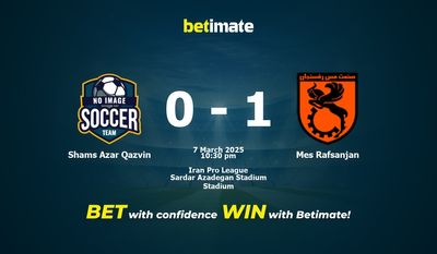 Dự đoán Shams Azar Qazvin vs Mes Rafsanjan, Tỷ lệ cược & Mẹo cá cược 03/07/2025