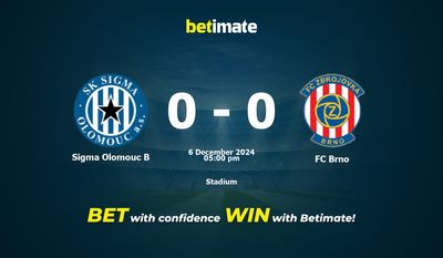 Dự đoán Sigma Olomouc B vs FC Brno, tỷ lệ và tip cá cược 06/12/2024