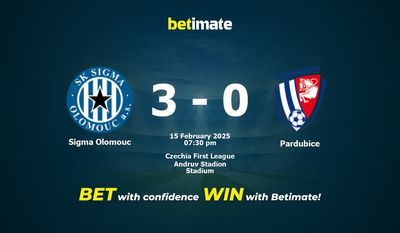 Dự đoán Sigma Olomouc vs Pardubice, Tỷ lệ cược & Mẹo cá cược 02/15/2025