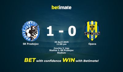Dự đoán SK Prostejov vs Opava, Tỷ lệ & Mẹo cá cược 20/04/2025