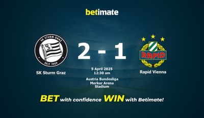 Dự đoán, Tỷ lệ cược & Mẹo cá cược SK Sturm Graz vs Rapid Vienna 04/04/2025