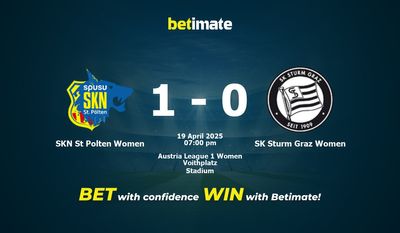 Dự đoán, Tỷ lệ cược & Mẹo cá cược SKN St Polten Women vs SK Sturm Graz Women 19/04/2025