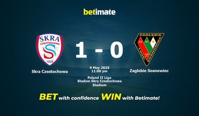 Soi kèo Skra Czestochowa vs Zaglebie Sosnowiec, tỷ lệ và tip cá cược 09/05/2025