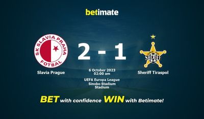 Soi kèo Slavia Praha vs Sheriff Tiraspol, Tỷ lệ & Mẹo cá cược 05/10/2023