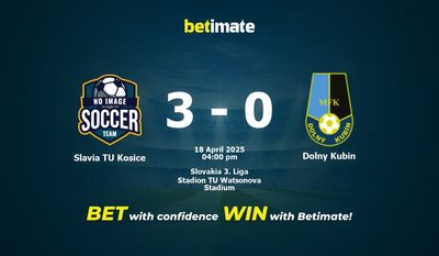Soi kèo Slavia TU Kosice vs Dolny Kubin, Tỷ lệ & Mẹo cá cược 18/04/2025