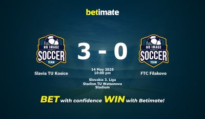 Dự đoán Slavia TU Kosice vs FTC Filakovo, tỷ lệ cá cược 14/05/2025