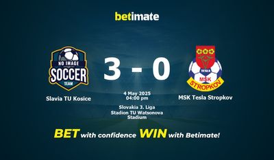Dự đoán Slavia TU Kosice vs MSK Tesla Stropkov, tỷ lệ cá cược 04/05/2025