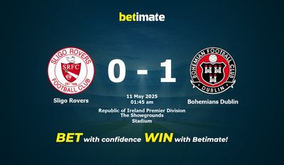 Dự đoán Sligo Rovers vs Bohemians Dublin, Tỷ lệ cược & Mẹo cá cược 05/10/2025