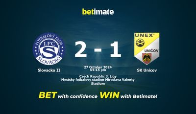Soi kèo Slovacko II vs SK Unicov, Tỷ lệ & Mẹo cá cược 27/10/2024